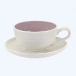 Colour Pop Tea Cup and Saucer Mulberry