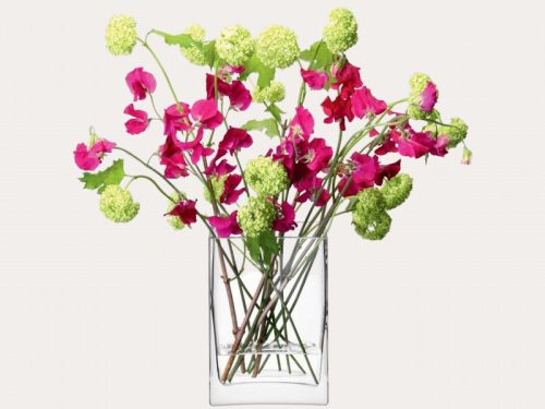 Flower Rectangular Bunch Vase 22cm