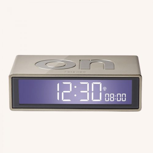 Flip + Reversible Alarm Clock Light Gold