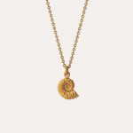 Ammonite Necklace Gold