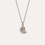 Ammonite Necklace Silver
