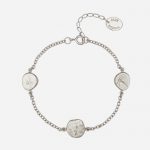 Paleontology Nugget Bracelet Silver