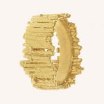 Nest Structure Wide Band Ring Gold