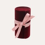 Mini Jewellery Box Roll Burgundy Velvet