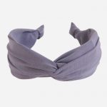 Grey Lilac Wide Twist Headband