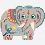 Haathee Asian Elephant Silhouette Puzzle