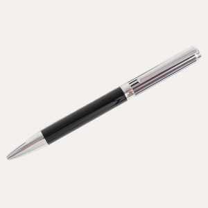 David Aster Black Lined Ball Point Pen