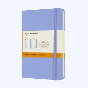 Pocket Ruled Notebook Hydrangea Blue Hard Cover