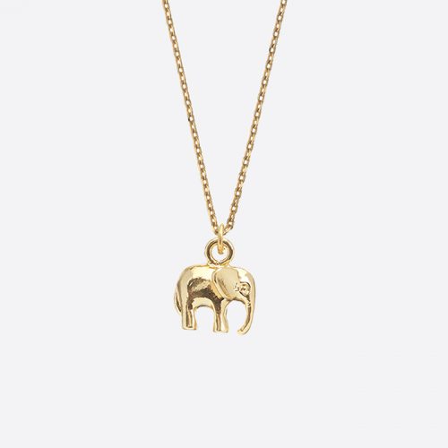 Elephant Necklace Gold