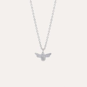 Bee Necklace Silver