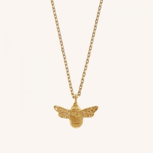 Bee Necklace Gold