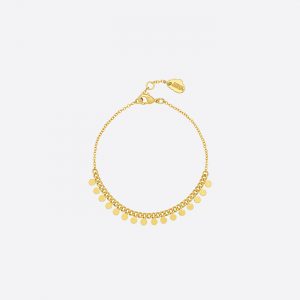 Mini Disc Chain Bracelet Gold