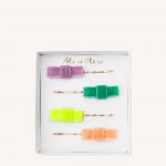 Velvet Bow Hair Slides Set