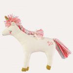 Knitted Unicorn Cushion