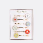 Daisy Enamel Hair Slides Set