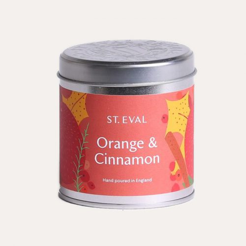 Orange and Cinnamon Tin Candle