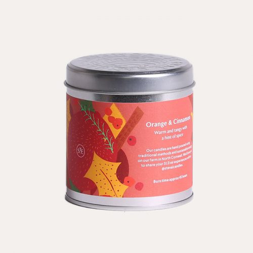 Orange and Cinnamon Tin Candle - Image 2