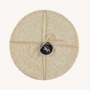 Jute Placemats Set of 4 Pearl White/Natural