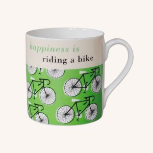 Happiness Mug Cycles Green