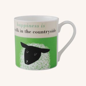 Happiness Mug Sheep Green