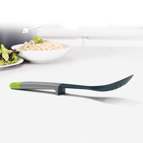Elevate Nylon Slotted Spoon Grey/Green - Image 3