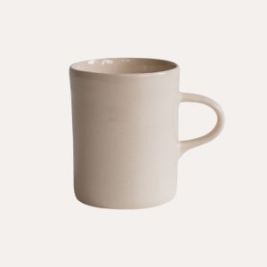 Handmade Demi Mug Cream Plain Wash