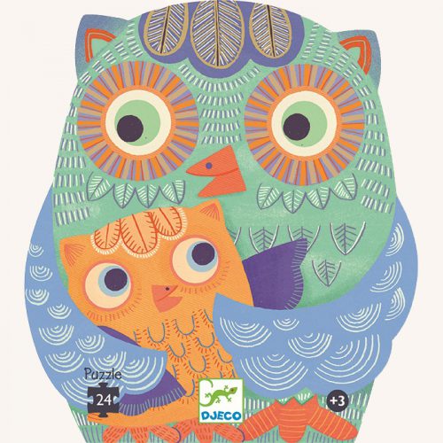 Hello Owl Silhouette Puzzle