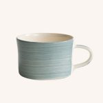 Handmade Mug Dove Grey Plain Wash