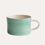 Handmade Mug Mint Plain Wash