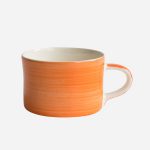 Handmade Mug Tangerine Plain Wash