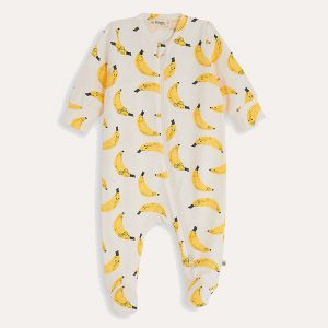 Relax Zip Up Sleepsuit Banana