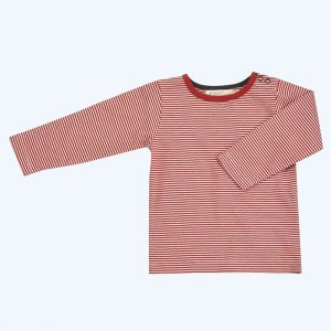 Long Sleeve T-Shirt Fine Stripe Red