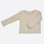 Pointelle Cardigan Pebble