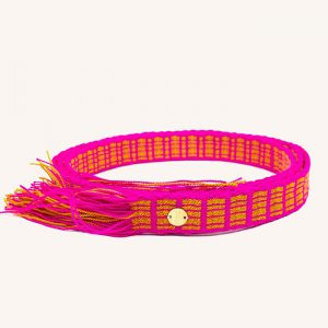 Thin Fringe Belt Hot Pink/Orange