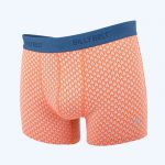 Cotton Boxer Briefs Orange Aztec