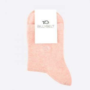Mottled Cotton Socks Pastel Pink