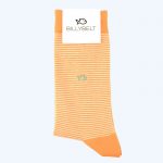 Stripe Cotton Socks Orange