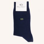 Plain Cotton Socks Cobalt Blue