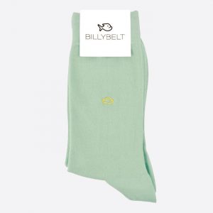 Plain Cotton Socks Green Water