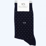 Square Cotton Socks Navy