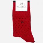 Square Cotton Socks Red