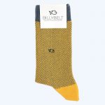 Herringbone Cotton Socks Yellow