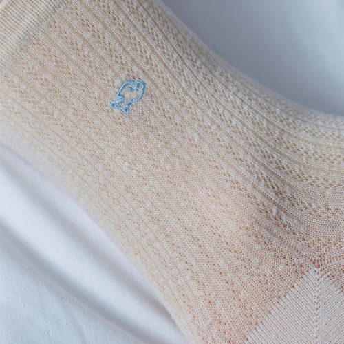 Lace Socks Latte White - Image 3
