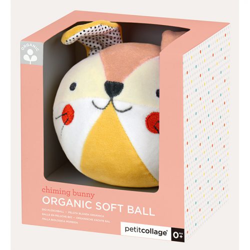 Organic Bunny Soft Chime Ball - Image 2