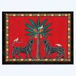 Rectangle Tray Red Mosaico Large