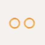 Infinity Circle Earrings Gold