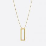 Theia Open Square Necklace Gold