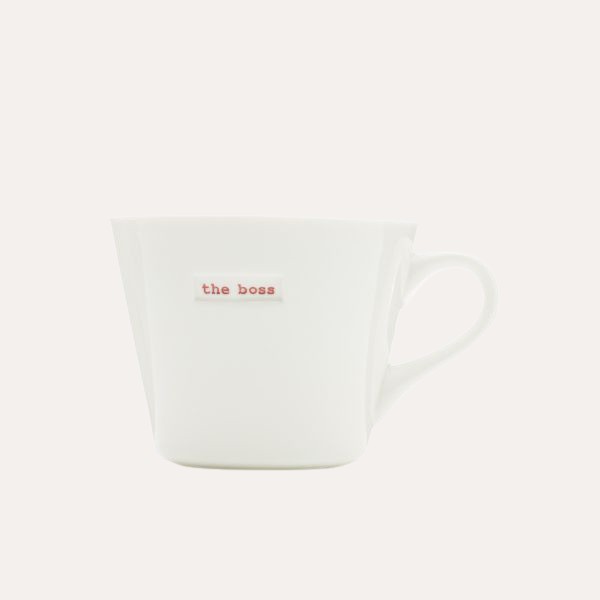Ceramic White Mug – The Boss