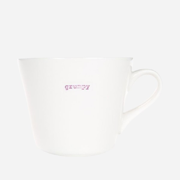 Ceramic White Mug – Grumpy