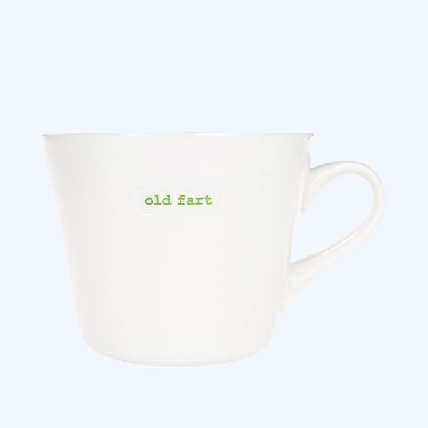 Ceramic White Mug – Old Fart